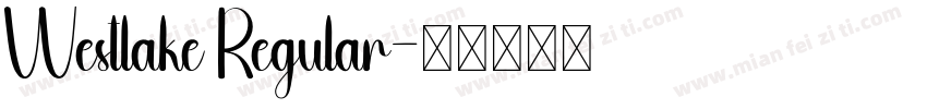 Westlake Regular字体转换